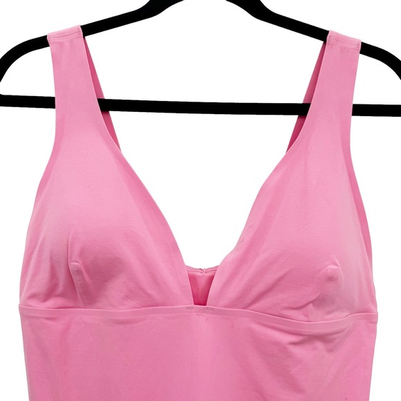 L*Space Seamless Katniss One Piece Swimsuit Guava Pink Size XL NWT - Picture 6 of 14